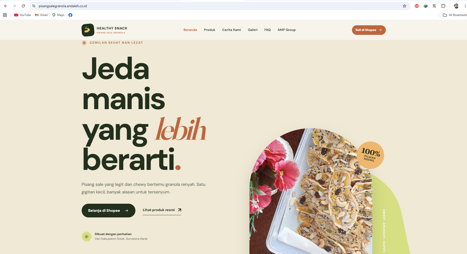 Pisang Sale Granola
